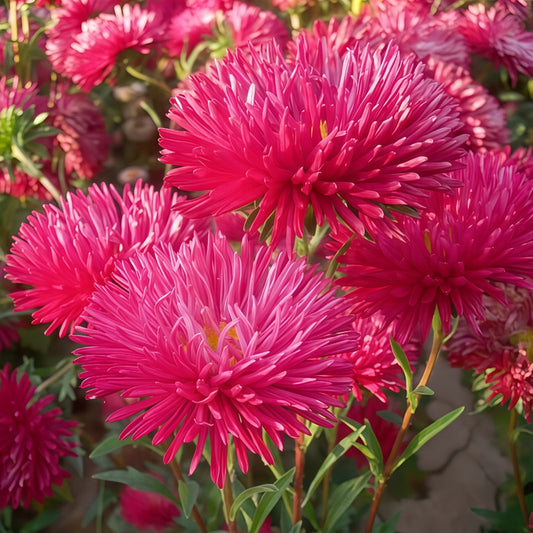 Crimson Aster Seeds— Callistephus Chinensis