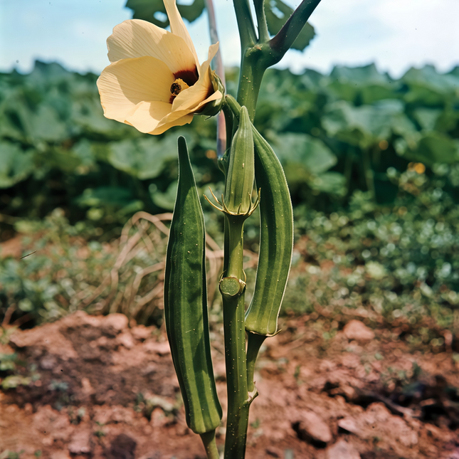 Abelmoschus esculentus 'Yellow' Okra Seeds