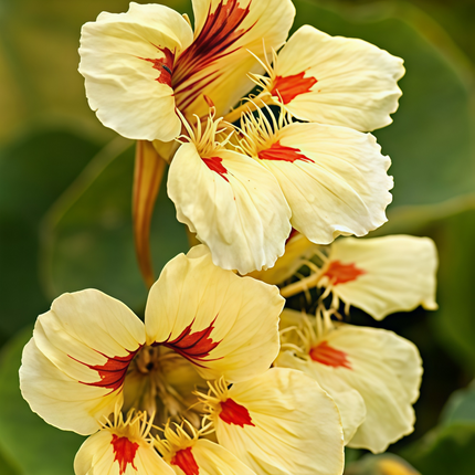 Tropaeolum Majus 'Yellow Red Stripes' Bicolor Seeds