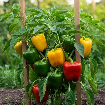 Capsicum annuum var. annuum 'Multicolored' Ornamental Pepper Seeds