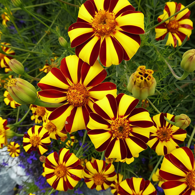 Tagetes Patula 'Color Bar' French Marigold Seeds