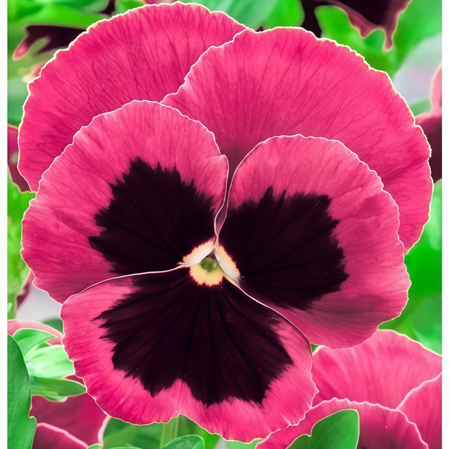 Viola Cornuta 'Wine Red Spots' Burgundy Viola Seeds