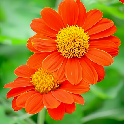 Zinnia Elegans 'Vivid Orange' Zinnia Flower Seeds
