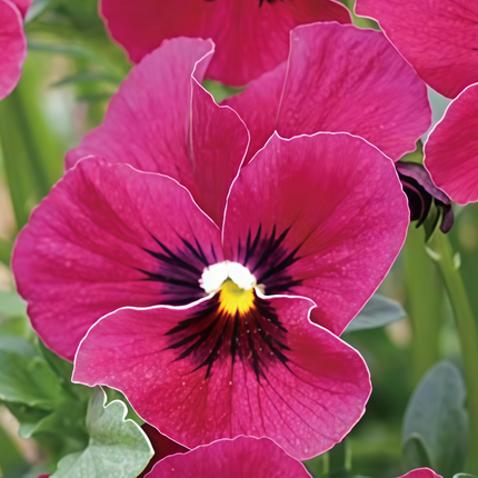 Viola Cornuta 'Wine Red Spots' Burgundy Viola Seeds